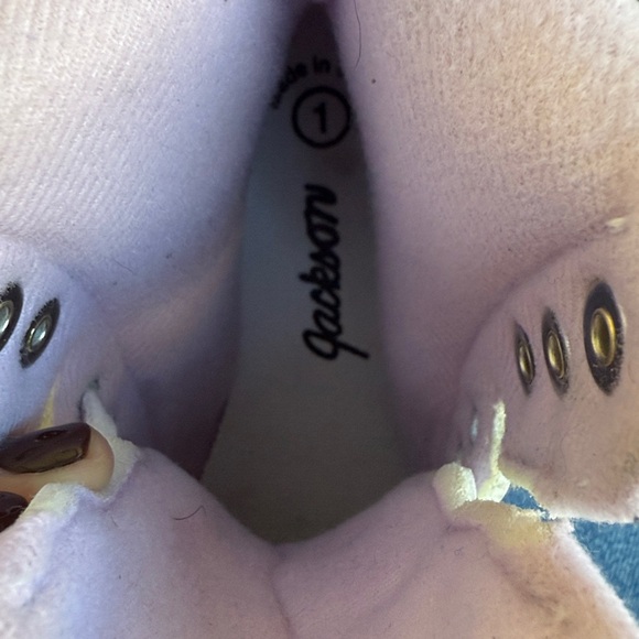 Jackson White Girls Ice Skates size 1 used twice - Picture 4 of 4